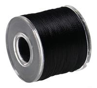 FABULETTA Filo da costruzione per canna da pesca, 60-70 m, in nylon, per legatura ad anello guida e riparazione fai da te di rinforzo, costruzione artigianale (1 pezzo nero)