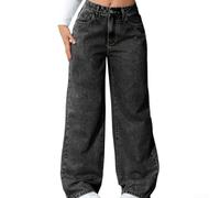 FABULETTA Jeans da donna, taglio dritto, larghi, comodi, L-6XL | Taglio dritto, gamba larga, vita confortevole, taglie dalla L alla 6XL, per tutti i tipi di corpo