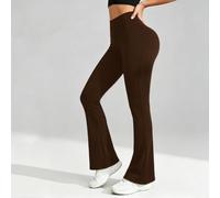 FABULETTA Pantaloni estivi da donna in poliestere, elasticizzati, lunghezza | Taglio a vita alta, effetto pancia, leggermente svasato, vestibilità perfetta per ogni figura