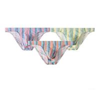 FABULETTA Slip da uomo a righe, comodi da indossare tutti i giorni | 90% poliestere, 10% spandex, elastico in vita, morbido sulla pelle, materiale resistente