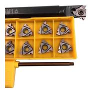 FABULETTA SNL0013M16 - Barra filettata a sinistra + 10 piastre di taglio reversibili 16ER AG60