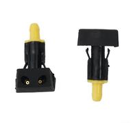 FABULETTA Ugello spray per lavavetri per Nlssan Tlida, coppia di spruzzatori d'acqua per parabrezza in plastica nera e gialla, facile da installare, parte di ricambio esterna