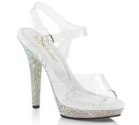 Fabulicious Lip-108dm, Sandali Aperti Donna, Trasparente Clr Slv Multi Rs C Smrs, 37 EU