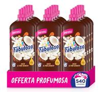 Fabuloso Ammorbidente Concentrato Profumato Cocco & Fiori Bianchi 1L | Fragranza che Dura per Settimane* | Fragranza Attivata dal Movimento | Rende i Capi Più Facili da Stirare** | 45 Lavaggi
