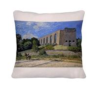 Fabulous Alfred Sisley L'Acquedotto di Marly - Cuscino con fodera in lino, motivo "Alfred Sisley - 40 x 40 cm