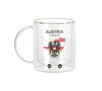 Fabulous Austria Is Calling Me Flag Vienna Culture - Tazza da caffè e The Isotherme 330 ml, effetto sospeso anti-bruciore, stampa in Francia