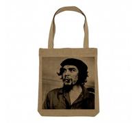 Fabulous Borsa Shopping Tote Bag Aspetto Lino - Comunismo e comunisti famosi Che Guevara - Borsa da spesa in tela spessa 360 g beige naturale, borsa a spalla solida stampata in Francia, Che 2, 34 x 40