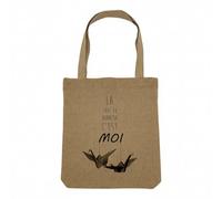 Fabulous Borsa Shopping Tote Bag Aspetto Lino - la Chef du Bonheur C'Est Moi Origamis appesi - Borsa da spesa in tela spessa 360 g beige naturale - Borsa a spalla solida stampata in Francia