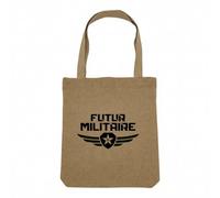 Fabulous Borsa Shopping Tote Bag Effetto Lino - Futuro Militare Army Futuro Artigianato Eroe - Borsa da spesa in tela spessa 360 g Beige Naturale Borsa a spalla Solida stampata in Francia