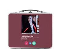 Fabulous Dracula Vampire Film Social Network Meeting Love - Scatola da gustare in alluminio, ciotola rigida, stile retrò, stampata in Francia