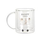 Fabulous Egypt Is Calling Me Hieroglyphics History Travel - Tazza da caffè e The Isotherme 330 ml, effetto sospeso anti-bruciore, stampa in Francia