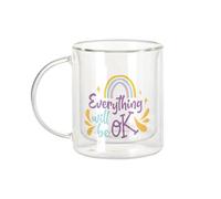 Fabulous Everything will be OK tipografia Message Self Care Ben Essere Salute - Tazza da caffè e The Isotherm 330 ml effetto sospeso anti-scottatura stampa in Francia