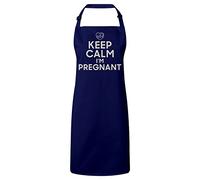 Fabulous Grembiule da cucina Premium Keep Calm I'm Pregnant incinta Madre Future Mamma, navy, 81 x 90 cm
