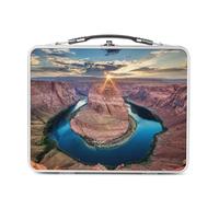 Fabulous Horeshoe Bend Grand Canyon Arizona Unesco Patrimonio Mondiale - Scatola da gustare in alluminio, ciotola rigida, stile retrò, stampata in Francia