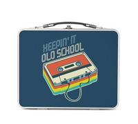 Fabulous Keepin It Old School - Cassetta audio musicale vintage 80 's in alluminio, ciotola rigida, stile retrò, stampata in Francia