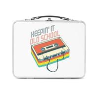 Fabulous Keepin It Old School - Cassetta audio musicale vintage 80 's in alluminio, ciotola rigida, stile retrò, stampata in Francia