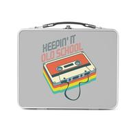Fabulous Keepin It Old School - Cassetta audio musicale vintage 80 's in alluminio, ciotola rigida, stile retrò, stampata in Francia