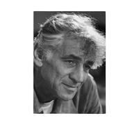 Fabulous Leonard Bernstein - Strofinaccio da cucina e strofinaccio, compositore da direttore d'orchestra, ritratto, biancheria decorativa assorbente, tessitura Panama, formato 36 x 50 cm, stampata in