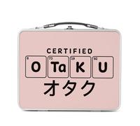 Fabulous Lunch Box in metallo argentato per sandwich e snack - Certificato Otaku Giappone Asia Cultura Manga Anime - Scatola da gustare in alluminio ciotola rigida in stile retrò stampata in Francia