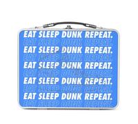 Fabulous Lunch Box in metallo argentato per sandwich e snack - Eat Sleep Dunk Repeat Sneakerhead Collection Shoes Hobby Kicks - Contenitore per assaggiare in alluminio, ciotola rigida, stile retrò