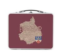 Fabulous Lunch Box in metallo argentato per sandwich e snack - Eure et Loir 28 Dipartimento Chartres Carte Ancienne - Scatola da gustare in alluminio, ciotola rigida, stile retrò, stampata in Francia