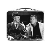 Fabulous Lunch Box in metallo argentato per sandwich e snack - La Traversee De Paris Bouvil Jean Gabin Toi La Rombiere Denunciation - Scatola da gustare in alluminio ciotola rigida in stile retrò