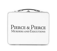 Fabulous Lunch Box in metallo argentato per sandwich e snack - Pierce and Pierce Murders Geek Wall Street Film - Contenitore per assaggiare in alluminio, ciotola rigida, stile retrò, stampato in