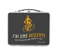 Fabulous Lunch Box in metallo argentato per sandwich e snack, una discesa che non ti piacerebbe montare umorismo alcool, scatola da gustare in alluminio, ciotola rigida, stile retrò, stampata in