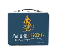 Fabulous Lunch Box in metallo argentato per sandwich e snack, una discesa che non ti piacerebbe montare umorismo alcool, scatola da gustare in alluminio, ciotola rigida, stile retrò, stampata in