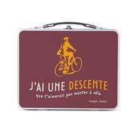 Fabulous Lunch Box in metallo argentato per sandwich e snack, una discesa che non ti piacerebbe montare umorismo alcool, scatola da gustare in alluminio, ciotola rigida, stile retrò, stampata in