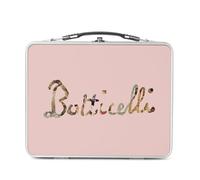 Fabulous Lunch Box Metallo Argento per Sandwich e Snack - Botticelli Signature Rinascimento famoso pittore artista ritratti - Scatola da gustare in alluminio ciotola rigida stile retrò stampata in