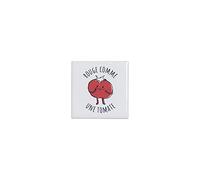 Fabulous Piastrella in ceramica decorativa - Rosso come un pomodoro espressione orto, 4,5 x 4,5 cm
