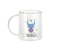 Fabulous Taurus Astrology Sign Celestial Solar Prediction - Tazza da caffè e The Isotherme 330 ml, effetto sospeso anti-bruciore, stampa in Francia