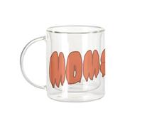 Fabulous Tazza in vetro a doppia parete - Momster Mamma Madre Halloween Peur Horreur - Tazza da caffè e The Isotherme 330 ml effetto appeso anti-bruciore, stampa in Francia