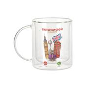 Fabulous United Kingdom Is Calling Me London England - Tazza da caffè e The Isotherme 330 ml, effetto sospeso anti-bruciore, stampa in Francia