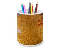 Fabulous Vaso per matite in ceramica - Pittura Gustav Klimt Ritratto di Adele Bloch Bauer I Art Vintage Original oro - 325 ml