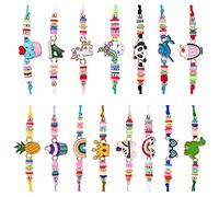faburo 15pz Braccialetti Amicizia Bambini Unicorno Braccialetti Regolabile Intrecciati per Festa di Compleanno Regalo Gioielli Ragazza