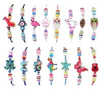 faburo Bracciale da ragazza, braccialetto amicizia per bambini, Taglia unica, Nylon