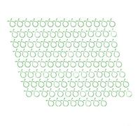 FACAIIO 100 clip di supporto per piante, resistenti fascette da giardino a forma di otto per viti, fiori e verdure, fissaggio per traliccio in plastica verde