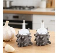 FACAIIO 2PCS 3L Silicone Aglio Peeler Inserto Elettrico Aglio Peeling Chopper Macchina Cucina Accessorio Grigio