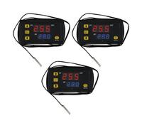 FACAIIO 3PCS W3230 regolatore di temperatura digitale termostato interruttore con sensore impermeabile, da -50 a 120 per gamma, precisione 01, frigorifero AC