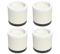 FACAIIO 4 tappetini antiscivolo per mobili, per letti, scrivanie, sedie, lavatrici, 500 kg, in gomma TPU con nucleo in PP, 8,6 x 8,6 x 9,5 cm
