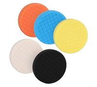 FACAIIO 5 cuscinetti in schiuma per lucidatrice auto, riutilizzabili, per ceretta, sigillatura e smalto, 10,2 cm