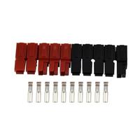 FACAIIO 5 paia 30A 600V Quick Connect connettore terminale rosso e nero per | Alta corrente solare marina del cavo 12-20AWG della batteria di EV