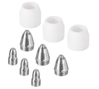 FACAIIO 9pcs Plasma Cutter Consumabili Kit P80, Ugelli 11mm, Elettrodi e Coppe Sindone, Metallo e Terracotta Materiale