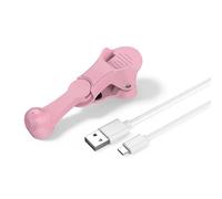 FACAIIO Auto Clicker Smartphone Fast Continuous Tapping, 98,4 x 20,5 x 44,3 mm, Materiale ABS, per giochi mobili e app live streaming, nero/rosa