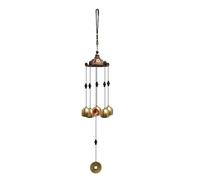 FACAIIO Campane a vento in metallo con campane in rame, ornamento da appendere per giardino e cortile, regalo decorativo per padiglione, resistente alle intemperie, 53,5 cm
