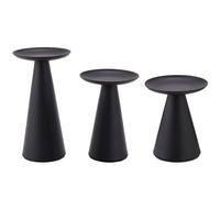 FACAIIO Candeliere Portacandele 3 Pz Nero Per Centrotavola Per Festa di Nozze Candele Ferro Metallo Arte Decorativo