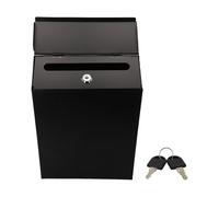 FACAIIO Cassetta delle lettere creativa con serratura a parete, con 2 chiavi, in ferro rustico, decorativa, per casa, ufficio o giardino