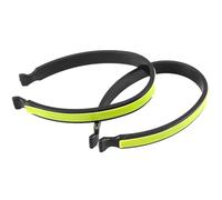 FACAIIO Clip riflettenti per pantaloni da bicicletta per la sicurezza del ciclismo, 2 pezzi o 4 pezzi, estensibili 10,1 cm, materiale ABS e PVC